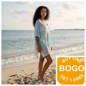 LA Class Beach Cover-up 
Crochet open knit size s/m